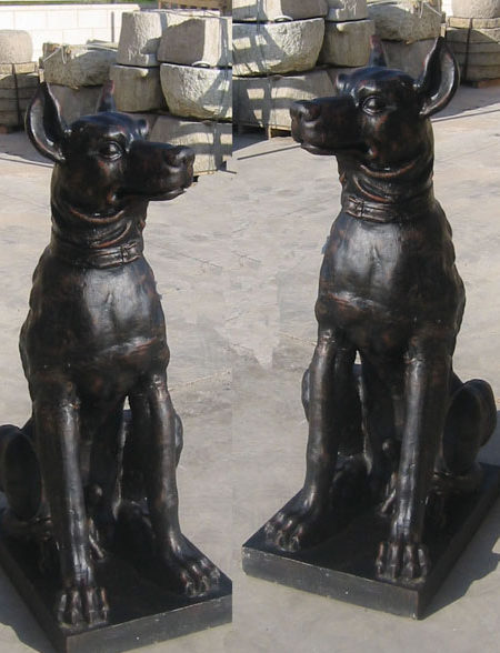 estatua Perros romanos