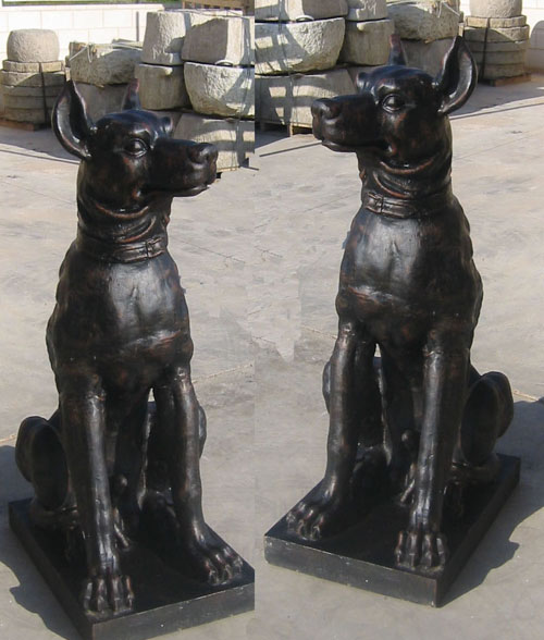 estatua Perros romanos