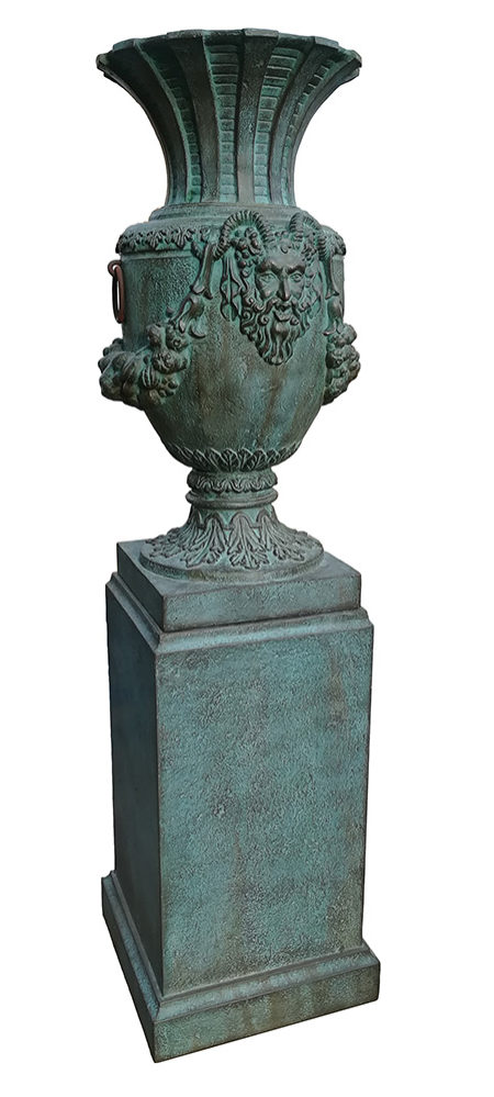 Urna con Pedestal para jardín