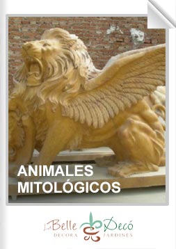 Estatuas de animales mitológicos