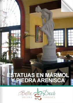 Estatuas de mármol y piedra arenisca