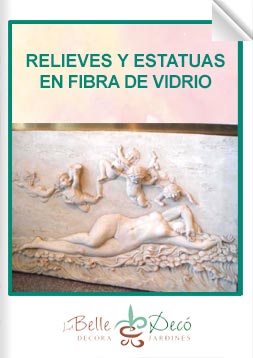 Relieves y estatuas en fibra de vidrio