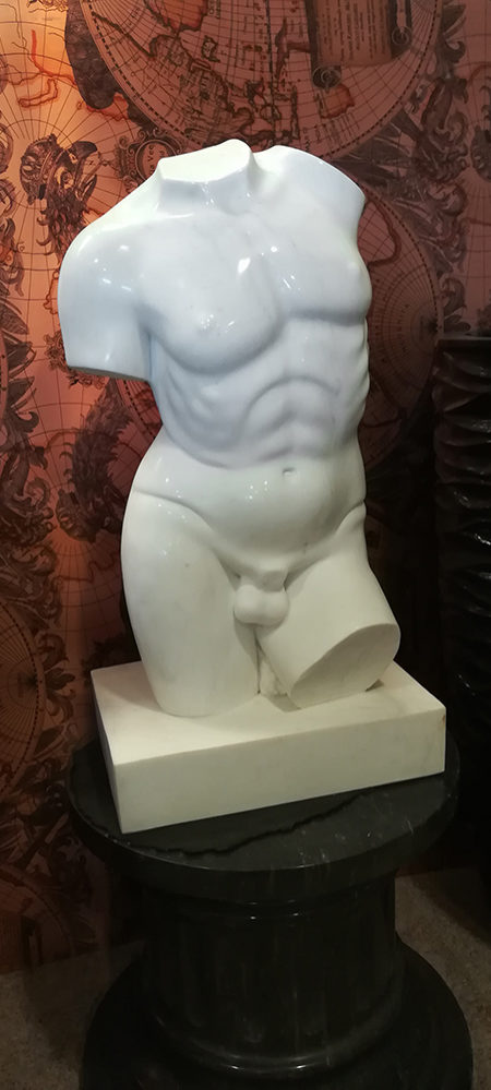 estatua jardín Torso Masculino